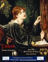 Canon, Duet for Bb Clarinet & Harp P.O.D. cover